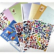 Buku Melukis Puzzle Stiker DIY - Buku Aktivitas Edukatif & Pengembangan Kreativitas dan Keterampilan Praktis, Termasuk Hewan, Bentuk, Warna - Ide Hadiah Ulang Tahun, Natal, Halloween, Stiker Sekali Pakai, Stiker Kreatif - MultiWarna - View 9