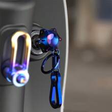 Housse de protection pour tête de clé de moto, Coque de clé de moto - Matériau en alliage d'aluminium, Accessoires de moto tout-terrain, Facile à installer - Multicolore - Voir 7