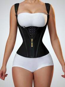 1pc/2pcs Waist Trainer Vest With Zipper, Breathable Waist Cincher For Women, Adjustable Corset Belt, Size Runs Small, Recommend Ordering One Size Up - Multicolor - View 26