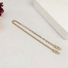 1 件金属链条肩带配件，适用于包包，时尚百搭的镶钻金属改造链，可替换可拆卸斜挎包链条，延长肩带手柄，适用于麻将包、腋下包等，专为女性设计的可拆卸延长肩带手柄配件 - 彩色 - 查看 8