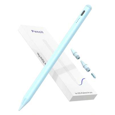 90mAh Capacity Stylus Pen With Palm Rejection And Tilt Sensitivity, Compatible With IPad 10th 10.9", Air4/5/6/M4, A16 11th 2025, Air 11" & 13" (M3/M2), Pro 11"/12.9" - Light Blue