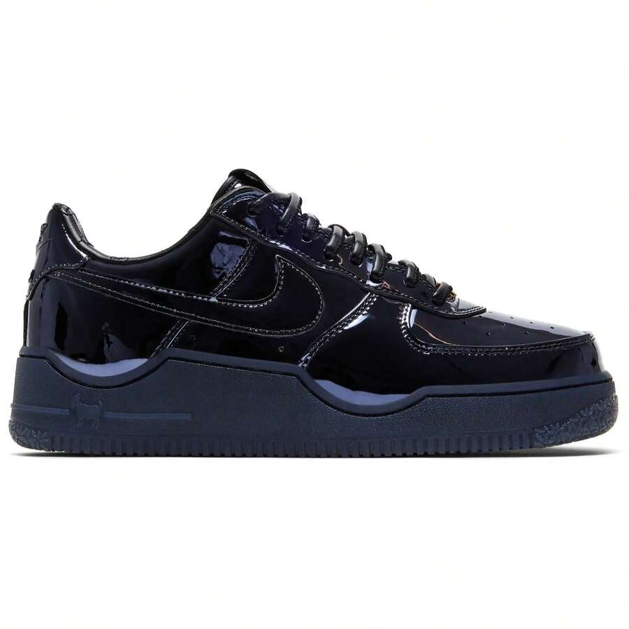 LeBron James X Nike Air Force 1 Low 'NYC' Men's IO6129-001 - Kulit paten hitam dan biru - View 1
