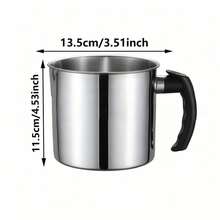 1300ML Stainless Steel Pot For Candle Making, Featuring A Heat-Resistant Handle And A Drip-Free Spout For Easy Pouring And Melting Wax - 1300ml Pot - View 6