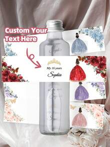 1-30 pièces Étiquettes personnalisées pour bouteilles d'eau , Autocollants d'emballage personnalisés avec texte personnalisable - Captez le moment du passage à 16 ans. Disponibles dans une variété de styles, ces étiquettes sont parfaites pour orner les bouteilles d'eau dans la zone des boissons des fêtes de passage à l'âge adulte. - Multicolore - Voir 3