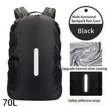 Cubierta impermeable para mochila con tiras reflectantes de | Cubierta antipolvo y antirrobo para mochila, adecuada para senderismo, camping, ciclismo, viajes - Multicolor - Ver 14
