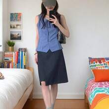 Women Outdoor Shirts - Blue Top - View 3