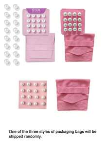 1套珍珠面纱配重 - 16对磁性新娘面纱配重 - 户外婚礼固定长度面纱 - 奢华新娘婚礼配饰 - 查看 8