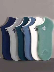 5 đôi tất công sở nam ngẫu nhiên, tất cổ ngắn thể thao đa năng thường ngày. - Nhiều màu - Xem 1