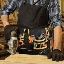 Tool Belt  Features Multiple Pockets And An Adjustable Tool Set, With A Free Tool Holder Included. Perfect For DIY Projects, Woodworking, And Home Repairs. - Waist Bag + Support - View 5