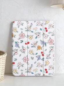 1 件装彩色樱花图案彩绘平板电脑保护套，兼容 iPad Mini 4/Mini 5/Mini 6/Mini 7/Air/Air 2/9.7/10.2/10.5/Air 4/Air 5/10.9/Pro 11 英寸/第十代/Air 11 英寸 (M2)-2024/Pro 11 英寸 (M4)-2024/Air 11 英寸 (M3) 2025/(A16) 11 英寸第十一代 2025，Galaxy Tab A8 10.5 英寸 2022，带 Apple Pencil 插槽、三折支架、TPU 软边保护、磁吸式睡眠/唤醒功能，休闲/趣味/治愈/个性化平板电脑保护套 - 彩色 - 查看 4