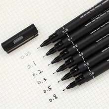 1pc Precision Micro-Tip Pen /Fine LinePen / Technical Drawing Pen - WaterproofMedium Tip, Suitable ForSketching And Office Documents, SchoolSupplies, Back To School - Fine Pen - View 7