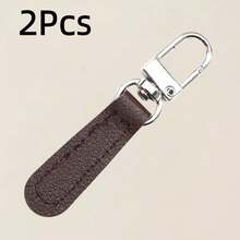 Lengüeta desmontable para cremallera con cuero, cremallera de cuero y metal reemplazable, para bolsos, ropa y diversas cremalleras - multicolor - Ver 19