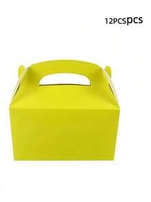 Hộp quà gấp gọn 12/24 chiếc, thích hợp để đóng gói trang sức, kẹo, bánh ngọt. - Hộp quà màu trơn - Xem 31