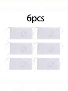 6pcs Waitress/Waiter Waist Apron - Half Apron With 3 Pockets, Short Black Waiter Apron - Multicolor - View 11