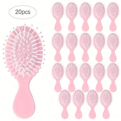 5/10/20pcs Cute Solid Color Air Cushion Comb, Portable, Compact And Durable Massage Seat Comb, Unisex, Hair Care Tool, Massage Brush, Cute Comb, Minimalist Style, Lightweight Comb, High-Quality Material, Handheld Comb, Beauty Accessory, Travel Essential, Women Hair Care