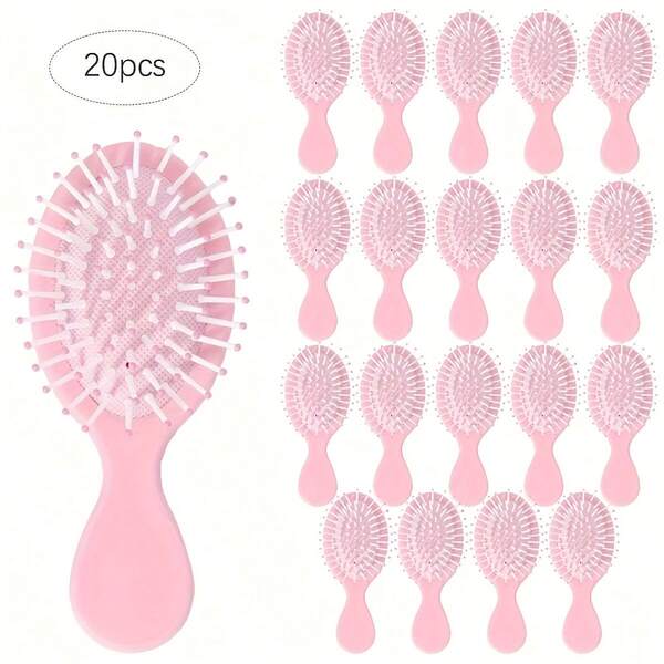 5/10/20pcs Cute Solid Color Air Cushion Comb, Portable, Compact And Durable Massage Seat Comb, Unisex, Hair Care Tool, Massage Brush, Cute Comb, Minimalist Style, Lightweight Comb, High-Quality Material, Handheld Comb, Beauty Accessory, Travel Essential, Women Hair Care