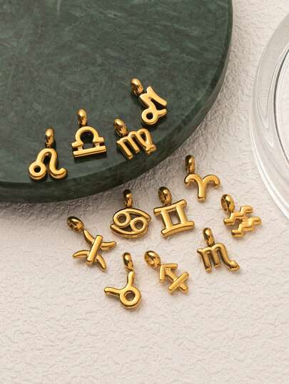 1 chiếc mặt dây chuyền 12 con giáp tinh tế, phong cách cổ điển dành cho các blogger, được làm từ thép không gỉ, thích hợp để tự làm mặt dây chuyền, vòng tay, bông tai, dây túi xách, móc khóa, mạ vàng 18K, chống nước và mồ hôi, thích hợp để đeo hàng ngày, món quà mặt dây chuyền sáng tạo dành cho vợ, mẹ và bạn gái, một báu vật quý giá dành cho những người phụ nữ quyến rũ.