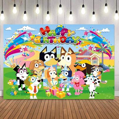 1 tấm phông nền trang trí tiệc sinh nhật chủ đề gia đình được cấp phép (210*150/150*100/100*75CM), phông nền chụp ảnh chủ đề nhà cỏ, phù hợp cho lễ rửa tội của bé, bàn bánh kem, đạo cụ chụp ảnh tiệc theo chủ đề, được cả bé gái và bé trai yêu thích.