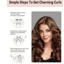 5件/4件/3件套美发造型套装+睡眠帽，免加热卷发器，方便实用，卷发工具，发圈卷发器，睡眠美发工具，女士泡沫卷发器 - 藍色 - 查看 6