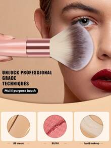 16件套化妆工具套装，包括：1支化妆刷+9个三角粉扑+6个化妆海绵 - 彩色 - 查看 4