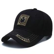 1pc Men's Baseball Cap | Adjustable Button, Lightweight Elastic, Embroidered Design, Suitable For Outdoor, Fishing And Casual Wear | Embroidered Logo Cap, Polyester Material, Hand Washable - Multiple Styles - View 13
