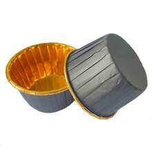 50个装不粘大号纸杯蛋糕纸杯防油纸杯蛋糕衬垫婚礼派对装饰加厚金色松饼纸烘焙杯 - 查看 20