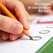 16 Pages Handwritten French Vocabulary Learning Materials, Early Learning Aids To Improve Writing Skills And Cognitive Abilities. Learning Gift - Multicolor - View 2