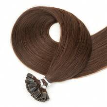 Keratin V Tip Hair Extension Human Hair 12" 16'' 20" Natiral Straight Blonde Machine Remy Hair Fusion Tip Hair On Caspule 30g/pack - S2 - Übersicht 3