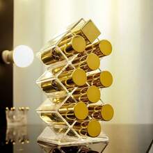 Fish-Shaped Vertical Lipstick Holder, Vanity Makeup Organizer Box, Lip Gloss & Lipstick Storage Case - Multicolor - View 6