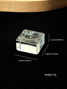 可重复使用的玻璃指甲油调色盘，易于清洁的美甲绘画工具 - 無色 - 查看 8