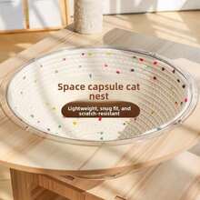 Tấm lót tổ tròn có thể tháo rời, làm bằng dây cotton, khung leo trèo, Spacecrt, đặc biệt ấm áp, chống mài mòn, dễ vệ sinh. - Nhiều màu - Xem 6