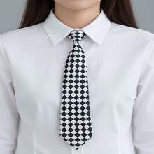 Plaid Heart Ladies' Small Tie  Decoration Bohemian Style Casual Accessories JK Clothing, Etc. Are Suitable - A - 查看 2