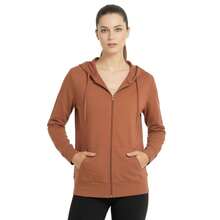Women's Lightweight Cotton Hoodie Full Zip S-3XL With Pockets Hooded Sweatshirt Jacket Coat Solid Tops Regular & Plus Size Basic Layering Tops Warm Lightweight Cotton Zipper Hoodie Sweatshirt For Women Lady Sweatshirts Long Sleeve Outerwear For Spring Fall Winter Womenswear Activewear Streetwear - 磚 - 查看 5