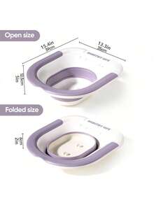 1件装可折叠产后护理坐浴盆，痔疮坐浴盆，马桶坐浴盆，产后护理，老年护理，女性坐浴套装，带冲洗软管、排水孔和加宽座圈 - 粉色 - 查看 5