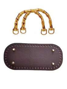 1 set fund de geantă din piele PU și mâner din bambus, accesorii croșetat DIY, consumabile pentru confecționarea poșetelor, fund de geantă croșetat, fund pătrat pentru genți croșetate, mâner personalizat, potrivit pentru fete la modă, folosit pentru genți croșetate DIY, genți de umăr, genți de mână și portofele, esențial pentru pasionații de meșteșuguri, cadouri perfecte de ziua de naștere, cadouri de sărbători, cadouri de petrecere, cadouri de Ziua Mamei, cadouri de Paște. - Multicolor - Vizualizare 13