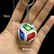 1 móc khóa bóng đá phiên bản kỷ niệm 2026, hình 3D lập thể, quà tặng sưu tầm dành cho người hâm mộ, unisex - Nhiều màu - Xem 2