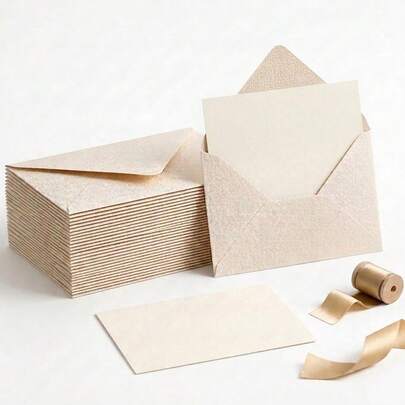 5 أظرف، أظرف مكتبية، بطاقات دعوة زفاف، رسائل دعوة أعمال غربية، هدايا عيد، أظرف وبطاقات ديكور حفلات، متعددة الأنماط والألوان، عالية الجودة، تخزين DIY، دعوات موحد اللون، ورق فاخر، ديكورات متعددة السيناريوهات، أظرف كتان مسمك