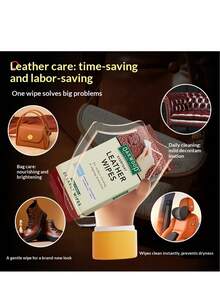 Leather Wipes For Furniture & Shoes - Cleaning Care - Herbal Extract Leather Wipes - View 6