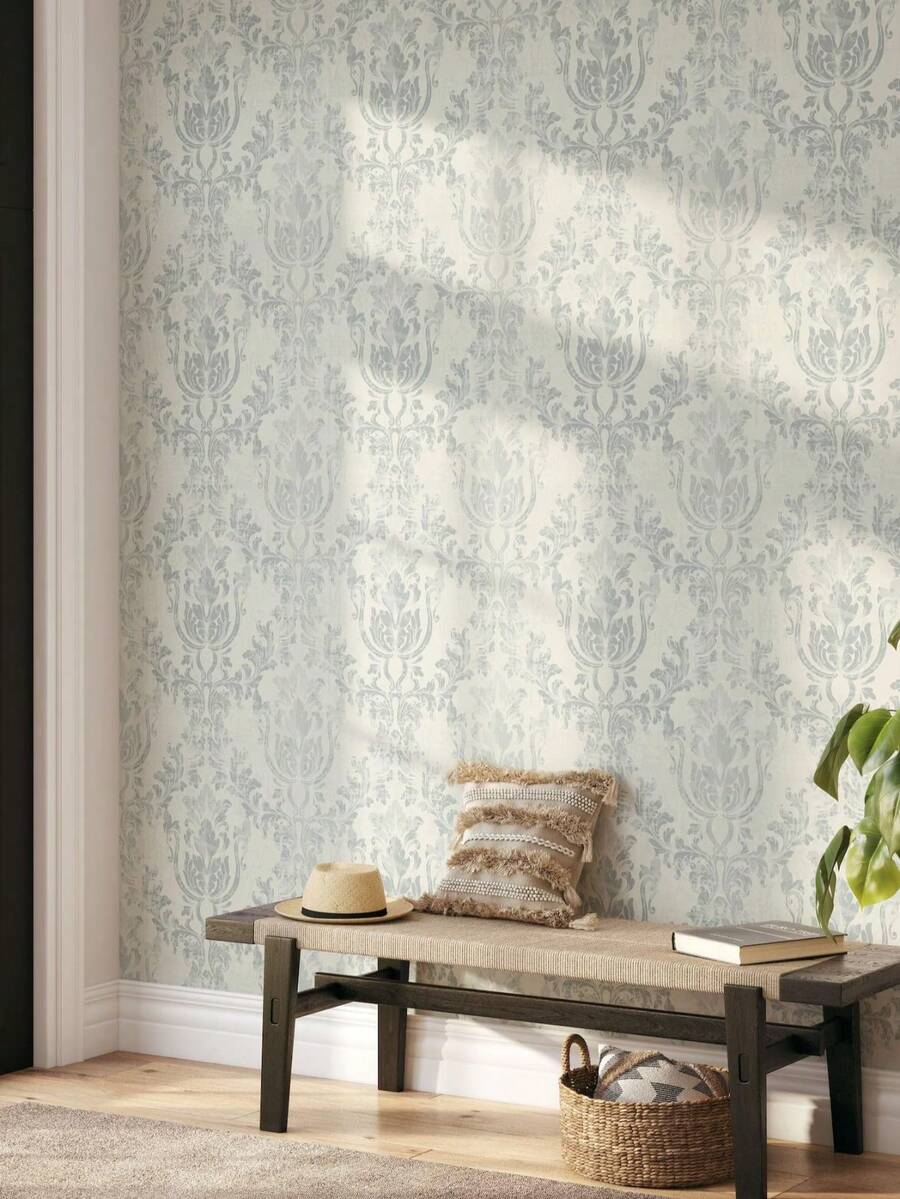 Ratanul formează un tapet cu model de diamant, tapet autoadeziv, tapet detașabil, tapet cu fundal deschis, tapet detașabil, living, dormitor, perete, mobilier, renovare, autocolant decorativ - 1 buc. - Vizualizare 1