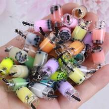 10pcs Colorful Glass Bottle Pendant Charms, DIY Jewelry Accessories, Earrings, Keychains - Multicolor - View 6