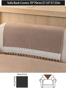 1 Stück bequerer Chenille Sofakissenbezug, ganzjährig moderner minimalistischer rutschfester Sofasitzschutz, staubdicht und waschbar Sofabezug, modisch weich und farbbeständig, tierfreundlich, geeignet für Schlafzimmer, Büro, Wohnzimmer Kombinationsmöbel, L-förmiges Sofa und 1/2/3/4-Sitzer Sofa - Kaffeebraun - Übersicht 13