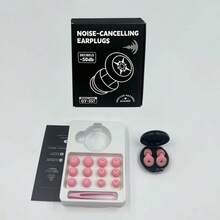 1 Set Nuevos Tapones para Dormir (Caja de Almacenamiento Exquisita + 6 Pares de Puntas de Oreja Reemplazables + 1 Par de Espuma de Memoria + 1 Par de Pinzas) Adecuado para Dormir, Tapones para Viajar, Lavables y Reutilizables, Regalo de Alta Gama para Amigos y Familia - A - Ver 12