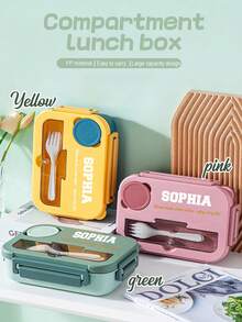 Customized Lunch Box, Can Print Your Photo And Name, Multifunctional Personalized Lunch Box, Leak-Proof Seal, High Efficiency Insulation, Ideal Gift For Family, Relatives, Lovers And Couples, Integrated Personalized Portable Picnic Lunch Box - Multicolor - View 9