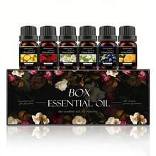 6-Piece Aromatherapy Essential Oil Set, Featuring Rose, Jasmine, Freesia, Sweet Orange, Lemon, And Blueberry. Suitable For Aromatherapy Diffusers, Humidifiers, And Car Air Fresheners. Essential Oil Refill Set-An Ideal Gift For Birthdays And Graduations - 6PCS/SET - View 2