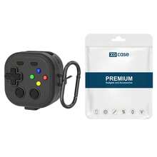 Funda protectora para Galaxy Buds4 / 4 Pro con diseño de consola de videojuegos retro (Negro) - Negro - Ver 2