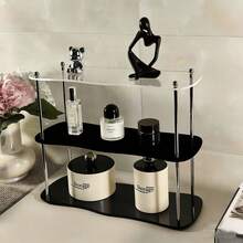1pc Cosmetics Storage Rack, Powder Eyeshadow Lipstick Storage Rack, Vanity Makeup Storage Box, Perfect For Displaying Perfumes And Organizing Desk Accessories,Makeup Bag,Travel Essential - Multicolor - View 11