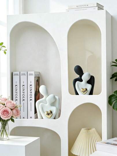 1 Tượng trang trí lãng mạn, phong cách tối giản hiện đại, hình cặp đôi ôm nhau, thích hợp trang trí phòng khách và phòng ngủ, quà tặng ngày Valentine, quà cưới, trang trí đám cưới, thiết kế nghệ thuật, quà tặng lãng mạn.