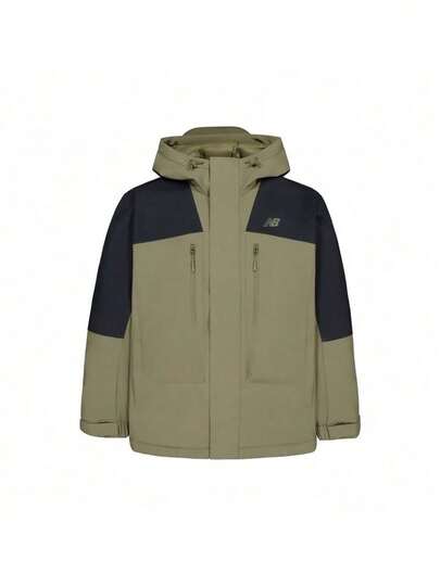 New Balance男裝羽絨外套新款戶外運動休閒保暖防風連帽外套外套AMJ44306DRC