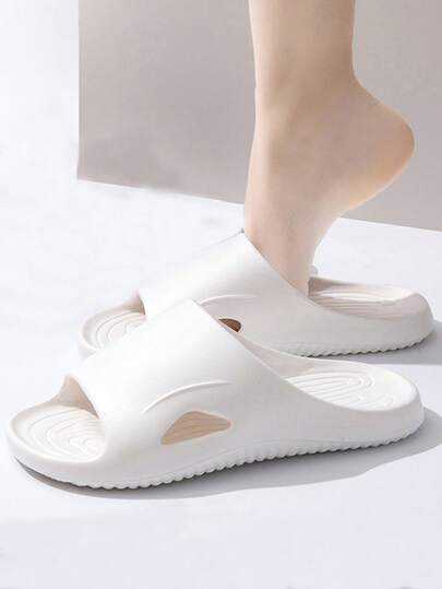 Dép đôi nữ màu trơn, chất liệu EVA nhẹ, kiểu dáng thường ngày, năm 2026, thích hợp đi biển và ở nhà vào mùa hè.