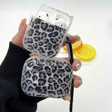 1 szt. Miękkie etui z TPU kompatybilne z Apple / Pro 2/3, ochronna osłona na słuchawki bezprzewodowe Bluetooth z nadrukiem w panterkę (z karabińczykiem) - Wielokolorowe - Zobacz 2